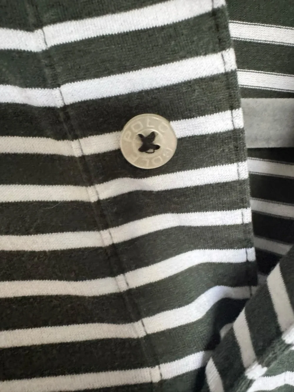 Title:
Polo Golf Ralph Lauren Striped Shirt Men’s M Pima Cotton Green White - Picture 4 of 8